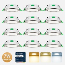 LED 68mm Einbaustrahler Flach