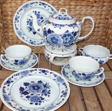 Blauw Delft Royal Goedewaagen handbemalt vintage- Teeservice Teile z. Auswahl