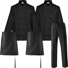 2 Kochjacken 2 Vorbinder 1