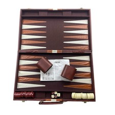 Back Gammon - Backgammon Koffer vintage Hartung Berlin Spiele Koffer LA5