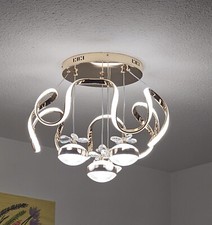 Fico Home 3-farbiger Bühnen-LED-Kronleuchter – modernes Design Fico 905 WIE NEU