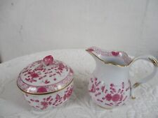 Meissen  INDISCH purpur  reich Zuckerdose + Milchkannne neuer Ausschnitt  1.Wahl