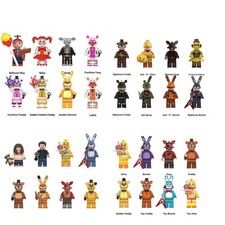 8pcs Custom Lego Fnaf Minifigures Five Nights at Freddys Foxy Chica Set Gifts