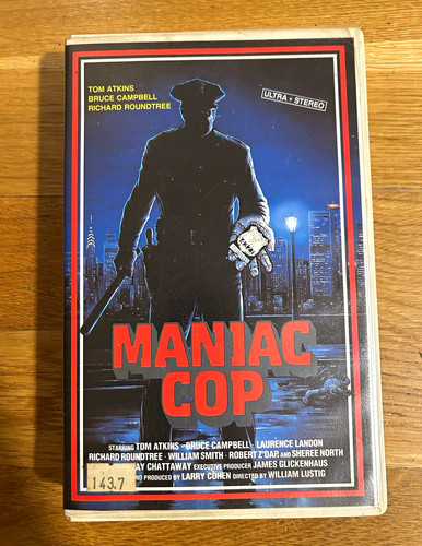Maniac cop vhs - maniac,