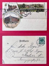 Litho AK ZEITZ 1898 Gasthof