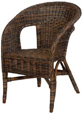 Rattan-Sessel/Stapelsessel