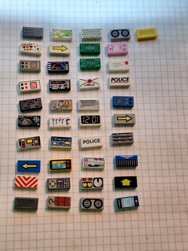 Lego 3069 fliese - fliese, bedruckt