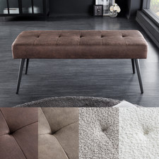 Sitzbank BOUTIQUE - 100cm - AUSWAHL - Mikrofaser - Bouclé - Polsterbank