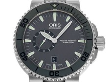 Oris Aquis Small Second Ref.01 743 7673 415-07 8 26 01PEB 2014 wie Neu Vintage