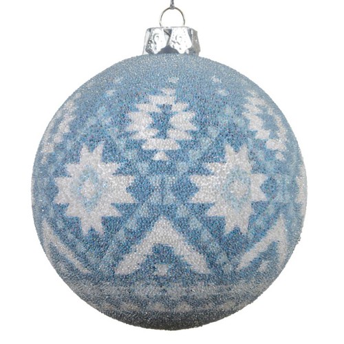 Weihnachtskugel indigomuster - weihnachtskugel,