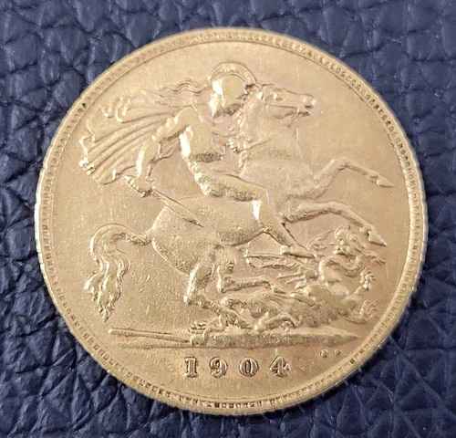 Goldmünze pfund sovereign - 1/2,
