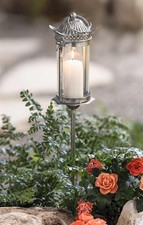Stablaterne Laterne Gartenlaterne, Metall im Antik Look, 71 cm, Garten Windlicht