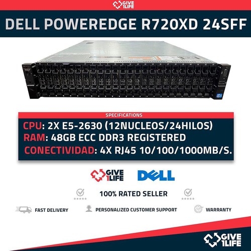 Dell r720xd 24sff - r720xd, 2xe5-2630