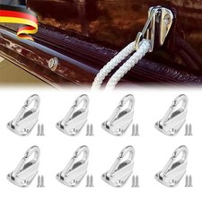 8 Stk Fenderhaken Edelstahl A4