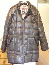 NEU FRIEDA&FREDDIES Daunen Mantel, Steppmantel, Wintermantel,grau / grün, Gr. 40