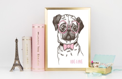Mops spass druck poster - mops,