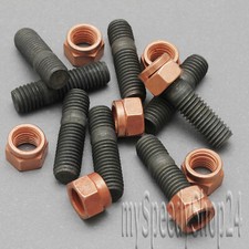 Hochfest Stehbolzen Kupfermutter Abgaskrümmer 10.9 M10 37mm SW12 Muttern x 8
