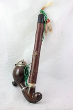 Pfeife, Pipe JÄGERPFEIFE, GESTECKPFEIFE, TIROLER HANDARBEIT, Bruyere, Austria