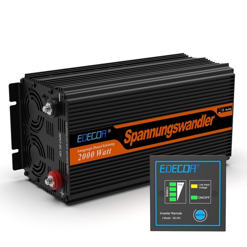 Edecoa wechselrichter 12v auf - wechselrichter,