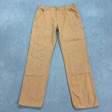 Carhartt Hose Erwachsene 32x30 hellbraun Doppelknie Workwear Carpenter USA...