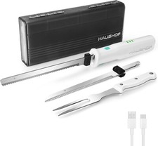 Elektromesser kabelloses Küchenmesser mit 2 Edelstahlklingen Und 2000 mAh Akku