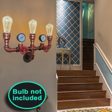 3-Licht Lampe Rohr Vintage