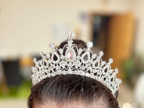 Braut diadem mit zirkonia - mit, –