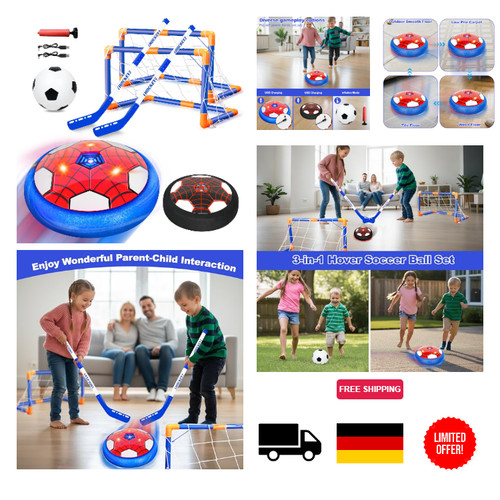 Fußball hockey set mit - 3-in-1,