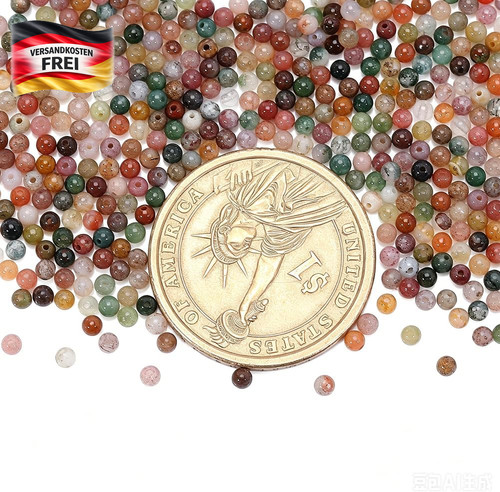Indische achatperlen 2mm - achatperlen,