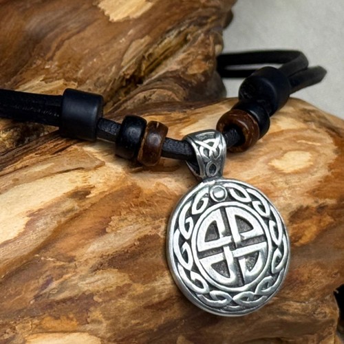 Leather necklace - leather,