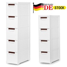 Nischenschrank schmal Rollen Nischenregal 19cm breit Nischenwagen 4/5 Schubladen