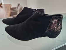 Nagelneu: Think Schuhe Gr. 37,5 (4,5) schwarz Stiefelette Ankle Boots neu NP 169