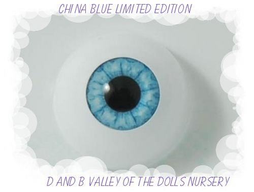 China blue 26mm half round - blue,