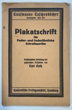 Plakatschrift für Feder- und