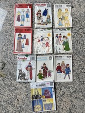 9 x  Kinder Schnittmuster Konvolut Burda Neue Mode Quick&easy + Taschen Schnittb