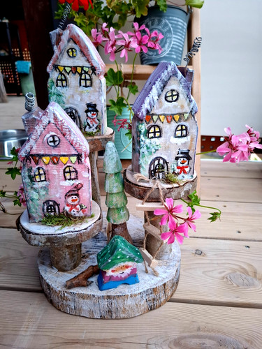 Holzhaus dekohaus wichtelhaus - dekohaus,