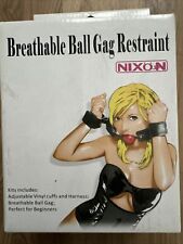 Breathable Ball Gag Restraint passt zum Latex Catsuit Rubberdoll NEU
