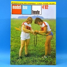 Modellbau heute 4 1982 GST DDR Flugmodell Schiffsmodell Bauplan RC-V-Modell Avia