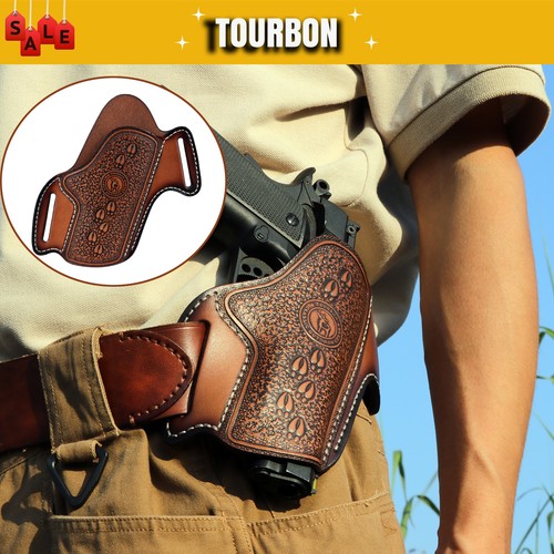 Tourbon leder pistole gürtel - pistole,