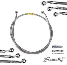 BREMSSCHLAUCH FLIED LUFTFAHRT MOTORRAD SCOOTER RACING UNIVERSAL 110cm ROT