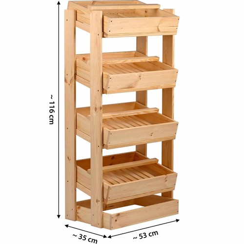 Vorratsregal holz aufbewahrung - vorratsregal,
