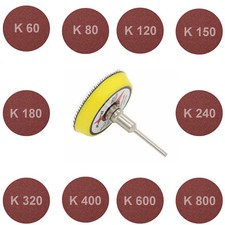 Schleifscheibe Schleifteller Schleifpapier 50mm Dremel Proxxon Körnug 60 -> 800