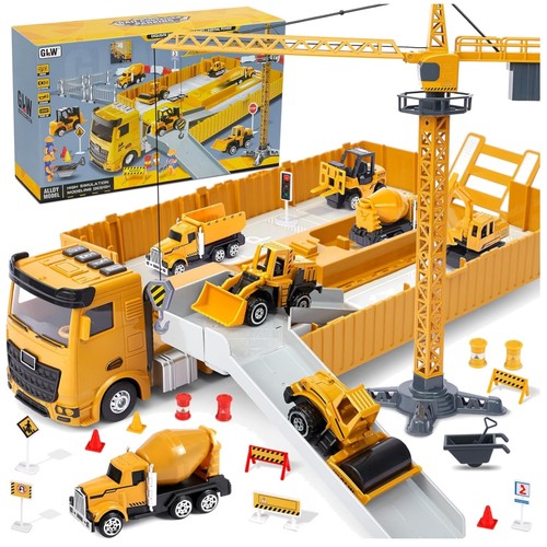 Baufahrzeuge set kinder lkw - baufahrzeuge,