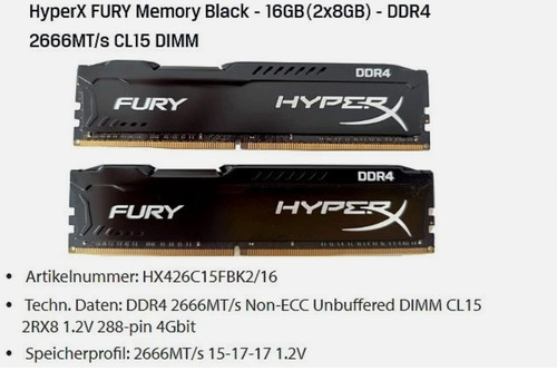 Kingston hyperx fury - kingston,