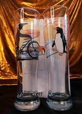 2 Ritzenhoff  Weizengläser von Ritzenhoff Designteam Neu Natur Radfahrer Pinguin
