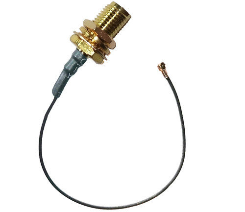 Pigtail coaxial cable adapter