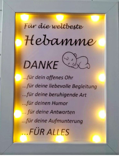 Geschenk hebamme viele motive - geschenk,