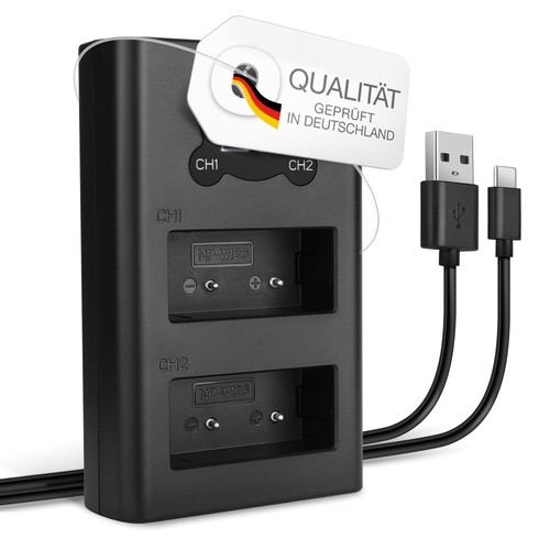 Usb dual ladegerät für - ladegerät, fuji
