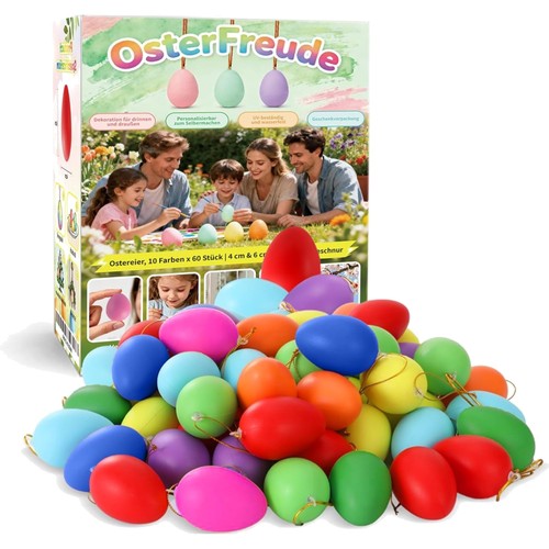 Osterdeko eier kunststoff - osterdeko,