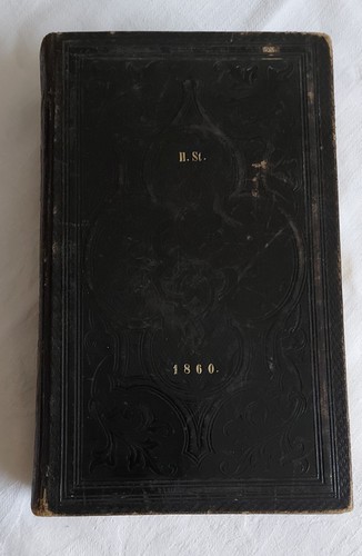 Ledergebundene bibel von - von, 1860